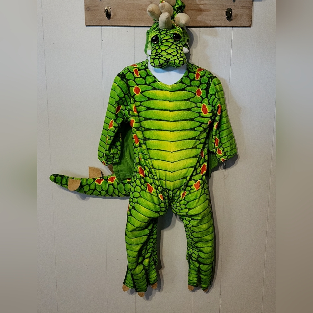 Dragon Halloween Costume Dinosaur Plush Green 18 - 24‎ Months A801